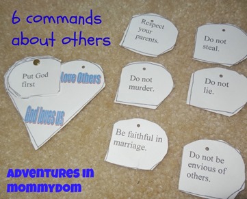 10 commandments activity