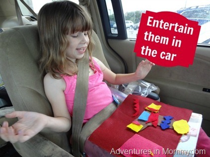 Entertain them in the car