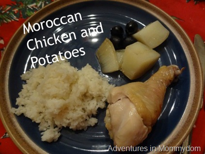 Moroccan chicken and potatoes