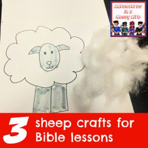 3 sheep crafts for Bible lessons Old Testament New Testament Bible craft Fall of Man