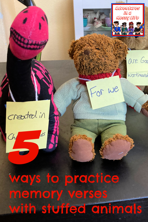 5 ways to practice memory verses with stuffed animals