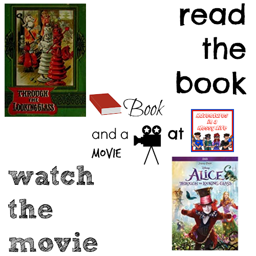 Alice Through the Looking Glass book and a movie 5th 9th reading book club