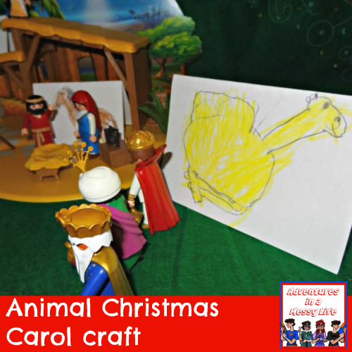 Animal Christmas Carol craft gospels New Testament Bible book and activity