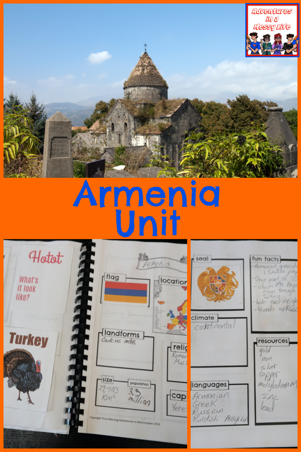 Armenia unit for homeschool geography