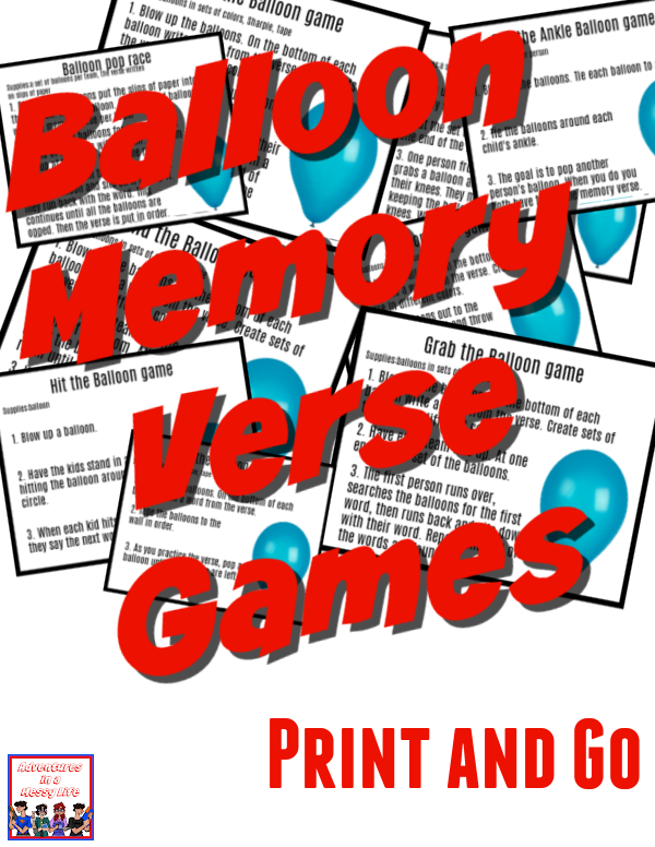 Balloon memory verse games cover