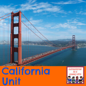 California unit geography kinder 5th 11th