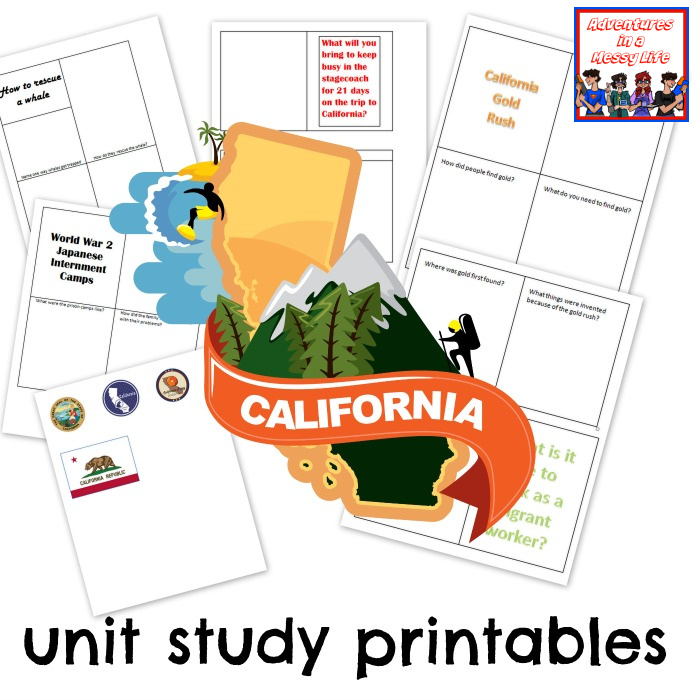 California-unit-study-printables