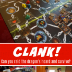 Clank deck building game where you raid the dragon's hoard #gameschooling #pushyourluck #gamenight #familygamenight