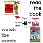 Cloud with a Chance of Meatballs book and a movie picture book