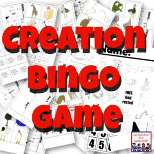 Creation Bingo printable game square