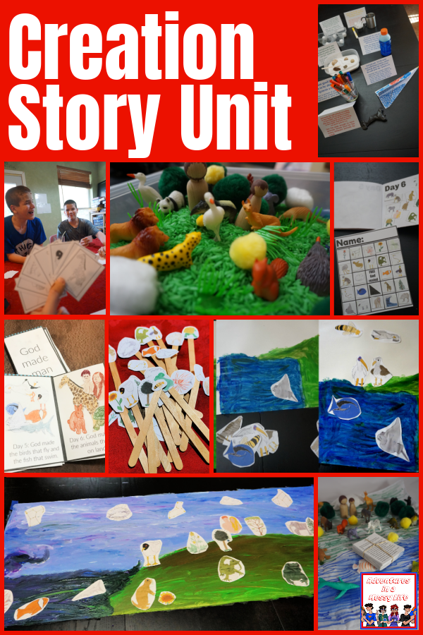 Creation Story unit for homeschool Bible