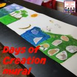 Day of Creation mural for Sunday School