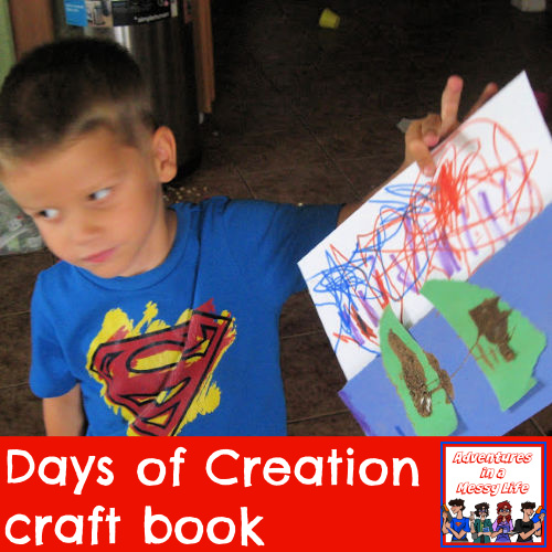 Days of Creation craft book Bible Genesis Creation Story Old Testament preschool kinder