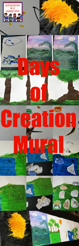 Days of Creation mural #kidmin #SundaySchool #biblecraft