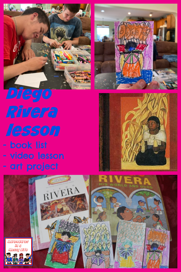 Diego Rivera lesson for homeschool art and history