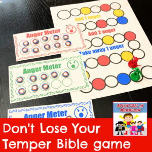 Don't lose your temper Bible game Old Testament Genesis Exodus Samuel