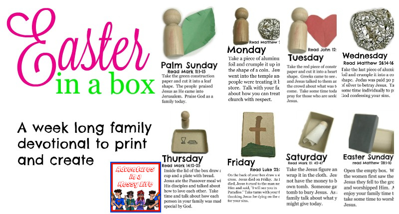 Easter in a box a week long family devotional