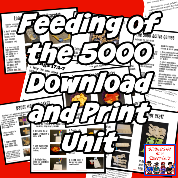 Feeding of the 5000 unit Bible gospels product feature
