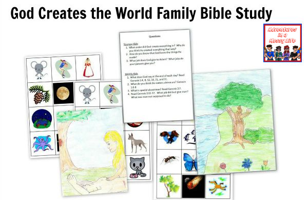 God Creates the World Family Bible Study