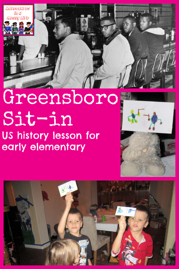 Greensboro Sit-in lesson early elementary US history lesson