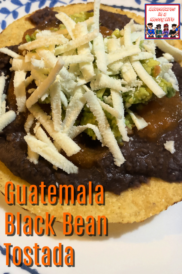 Guatemala black bean tostada recipe