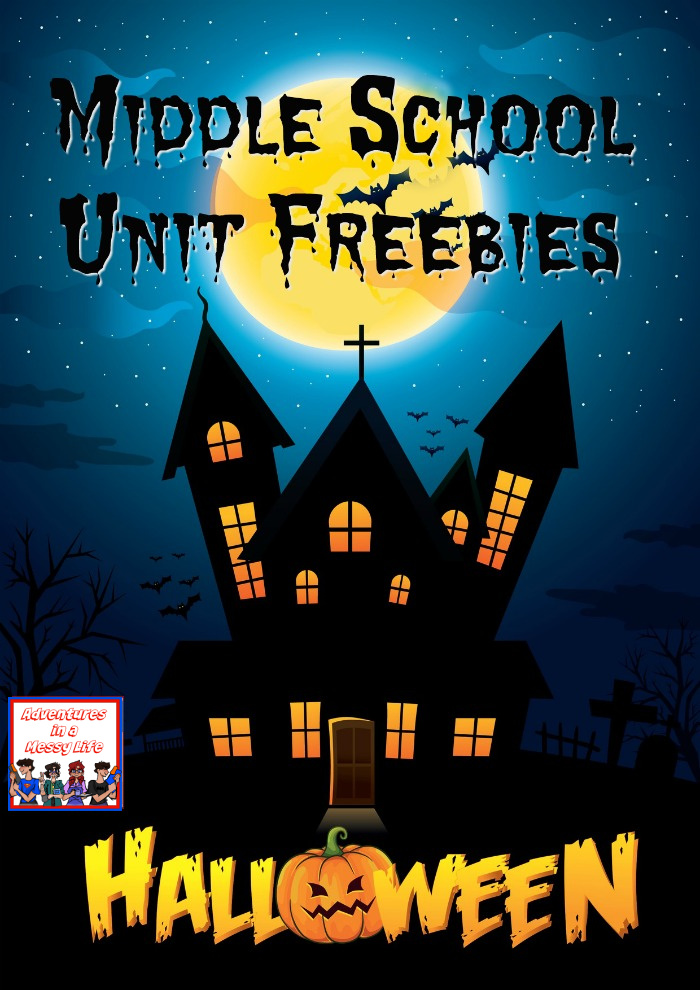 Halloween middle school unit idea freebies