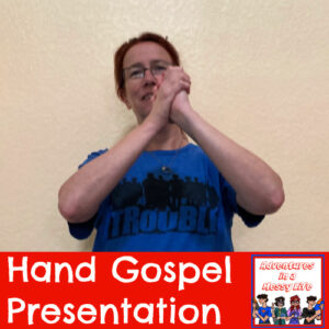 Hand gospel presentation Bible