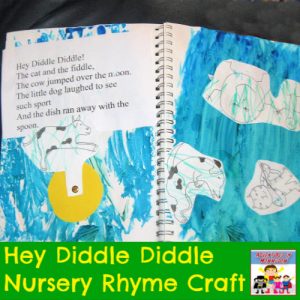 Hey Diddle Diddle Nursery Rhyme Craft