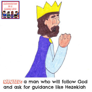 Hezekiah asking for guidance