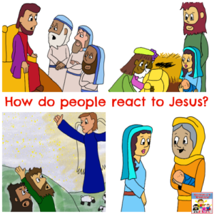 How do people react to Jesus New Testament Gospels Advent Christmas