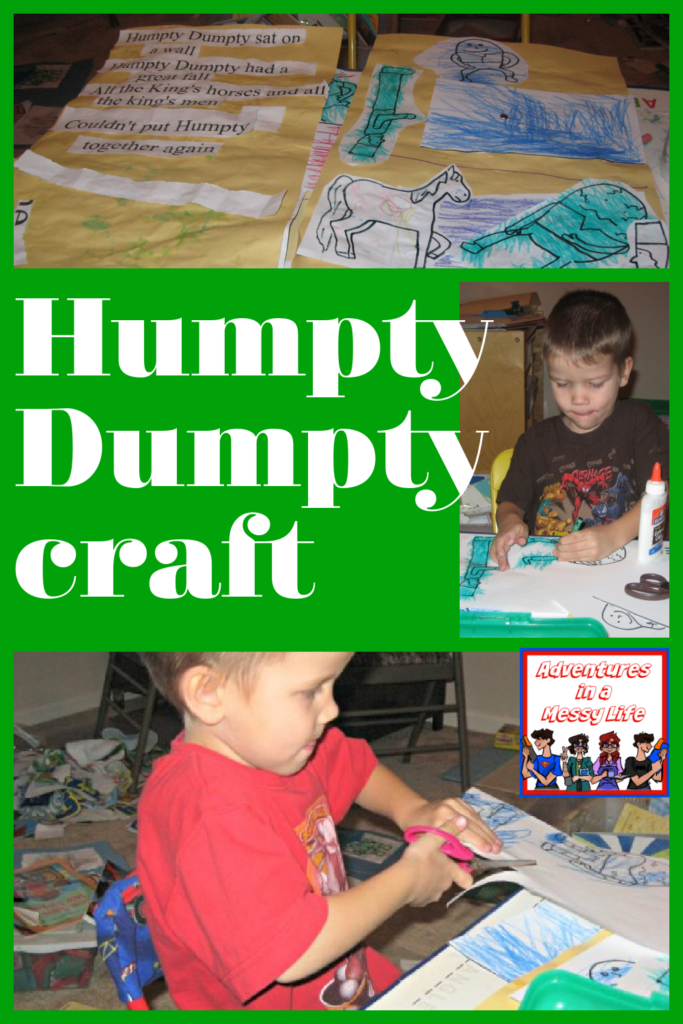Humpty Dumpty craft for kids