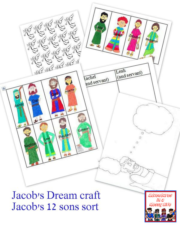 Jacob Dream craft and 12 sons sort