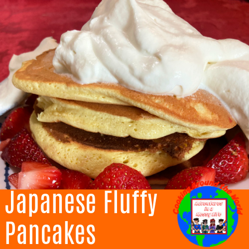 Japanese fluffy pancakes Asian recipe breakfast