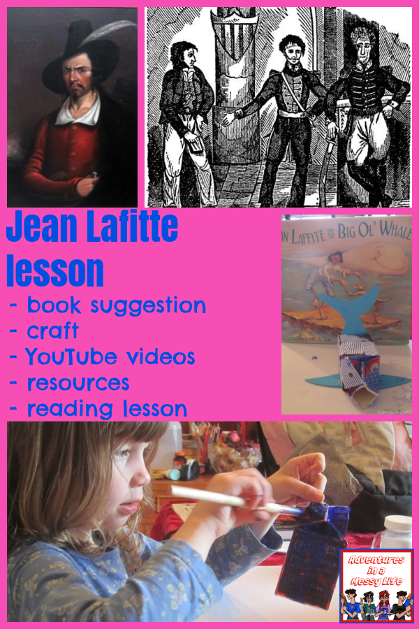 Jean Lafitte lesson for reading and history