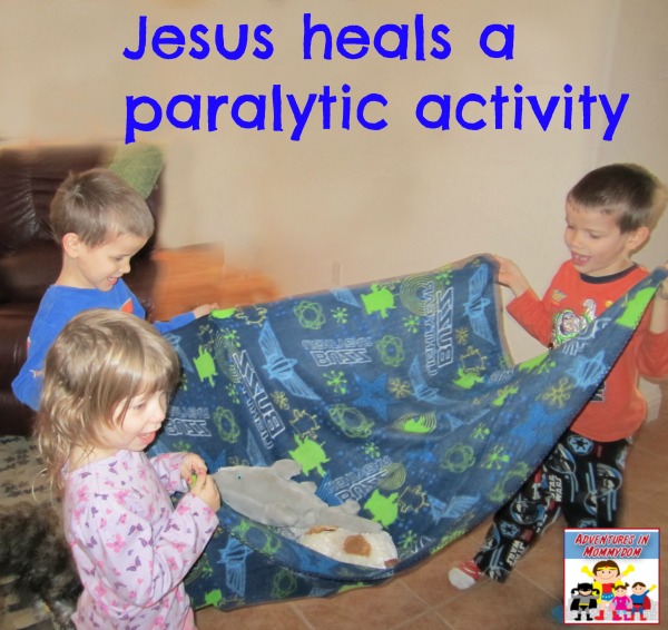 Jesus heals a paralytic activity for preschool
