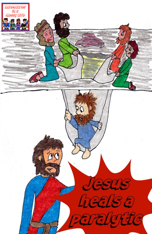 Jesus heals a paralytic lesson and game idea