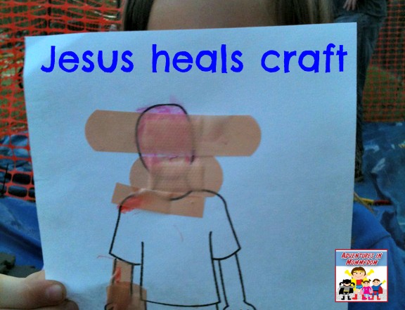 Jesus heals craft for preschool