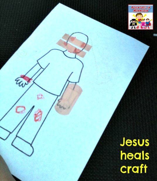 Jesus heals craft preschool