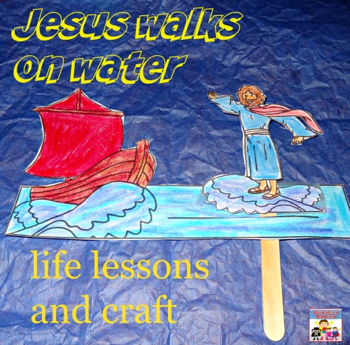 Jesus walks on water craft