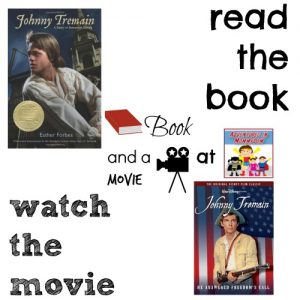 Johnny Tremain book and a movie feature