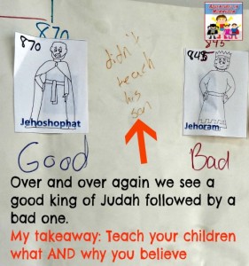 Kings of Judah as a parenting lesson