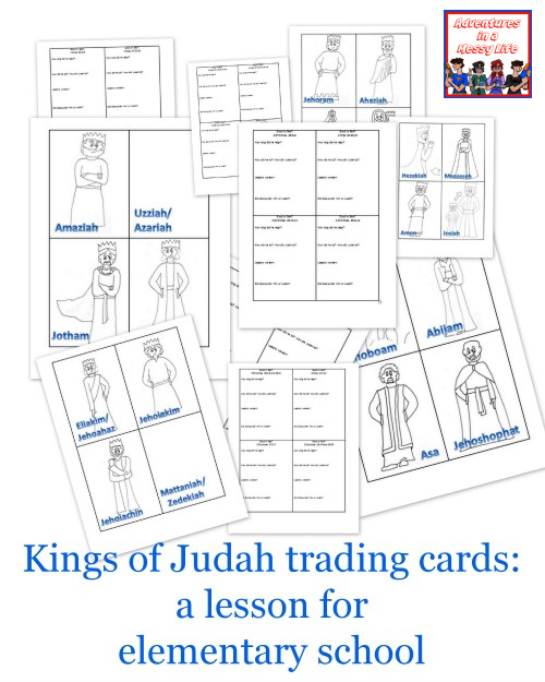 Kings of Judah trading cards