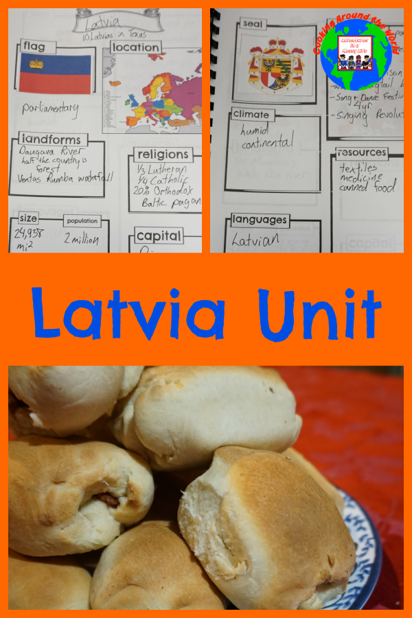 Latvia Unit recipe and notebooking pages