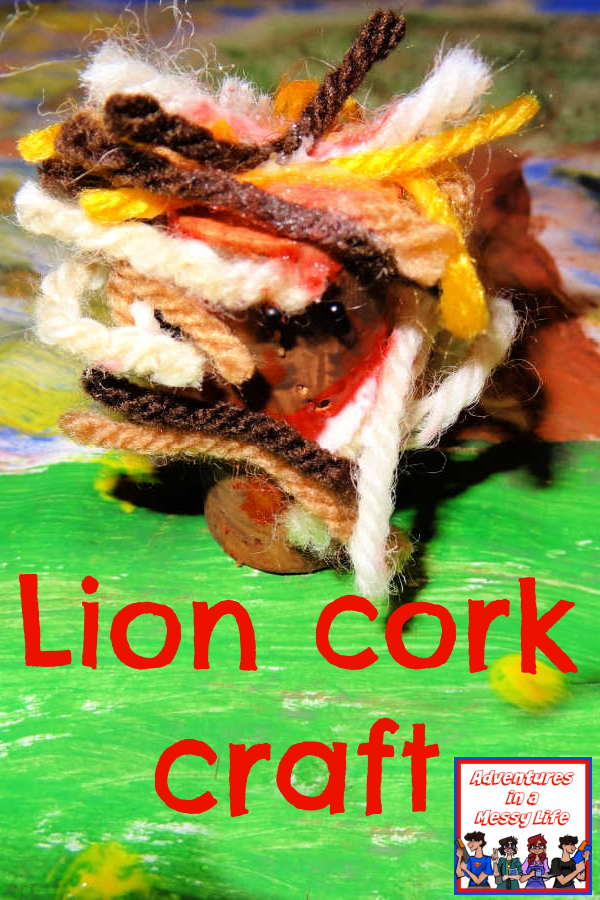 Lion cork craft
