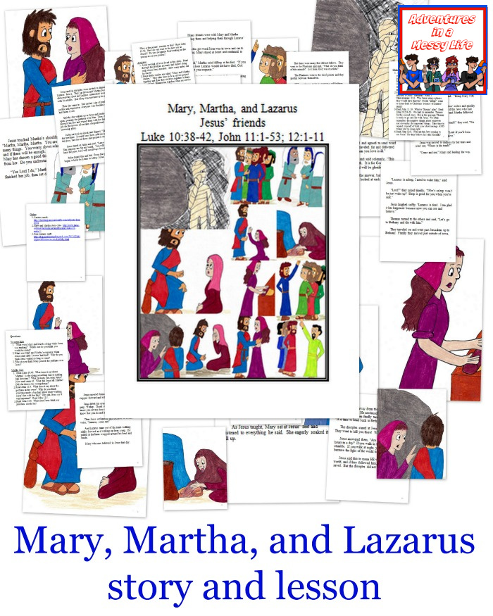 Mary, Martha, and Lazarus story and lesson
