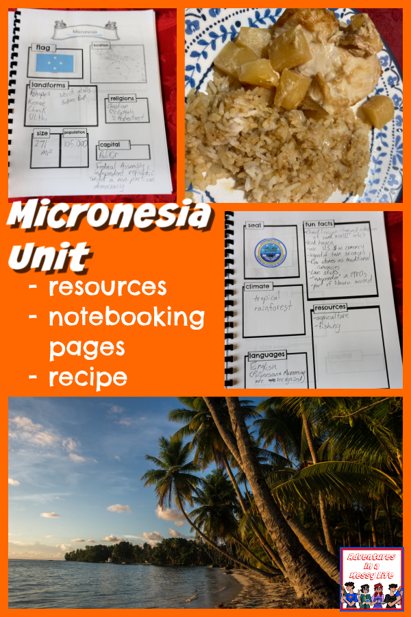 Micronesia unit for homeschool geogrpahy