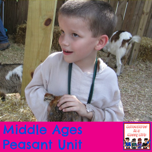 Middle Ages peasants unit for elementary ages