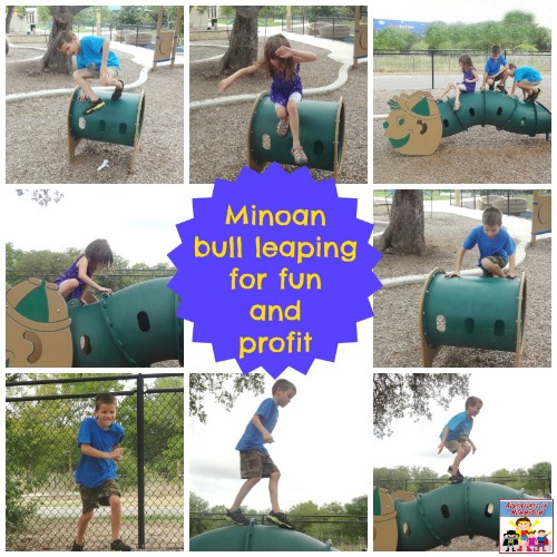 Minoan bull leaping part of the Minoan unit