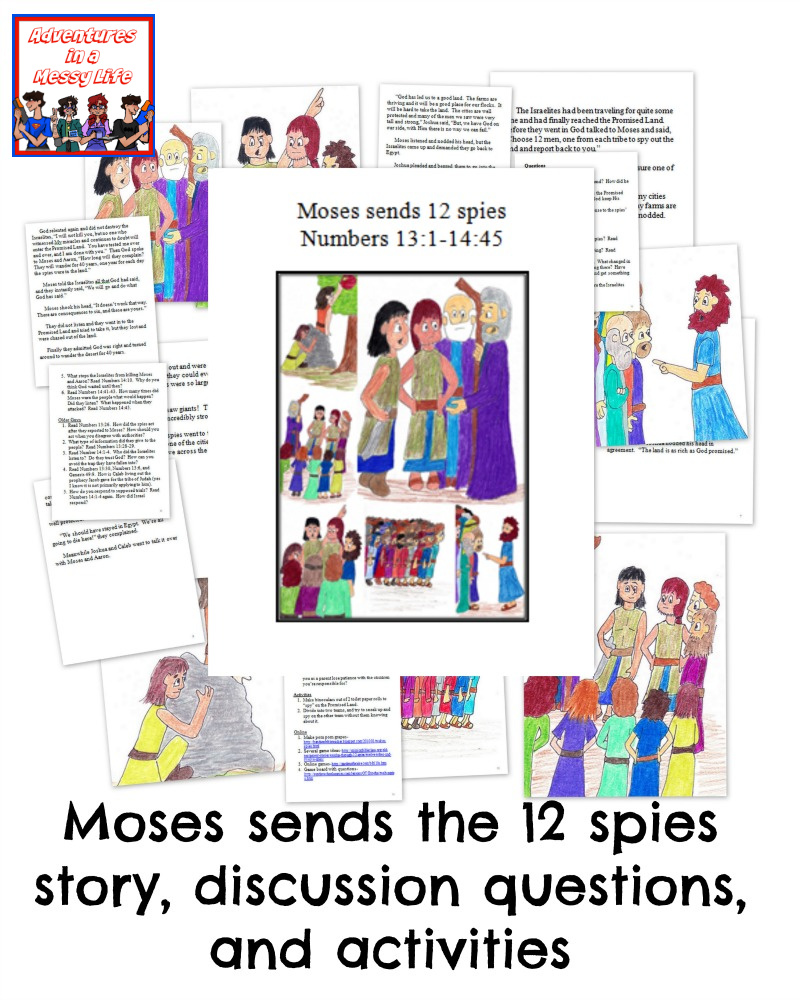 Moses sends the 12 spies lesson
