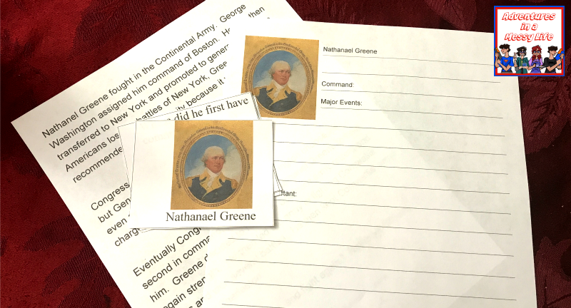 Nathaniel Greene notebooking pages
